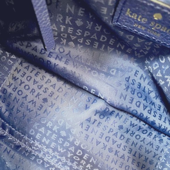 [Kate Spade] Blue Leather Multi-Carry Designer Handbag - Picture 9 of 11